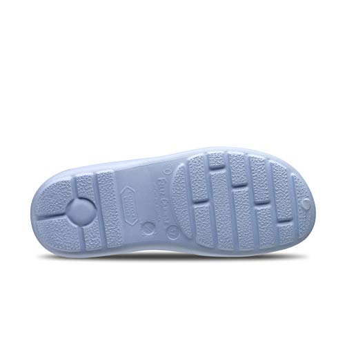 Feliz Caminar - Zapato Sanitario Flotantes Shoes Celeste, 41 | Zueco Cerrado Unisex Antideslizantes y Cómodos para Hombre y Mujer | para Trabajo en Industria, Sanidad, Hostelería, Clínicas