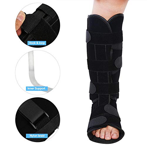 Férula de Pierna Tobillo Pantorrilla de Compresión,Tobillera Esguince Pantorrilla Fascitis Plantar Apoyo para Alivio del Dolor de Tendinitis Aquiles,Hinchazón de Muscular para hombres y mujeres (S)