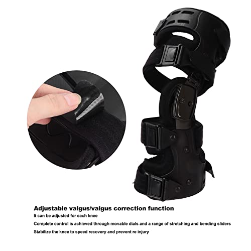 Férula para la Articulación de la Rodilla, Evita el Deslizamiento Control Flexible Soporte de Rodilla Cómodo para Hombres Y Mujeres(Pierna derecha)