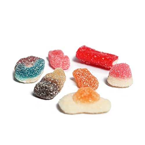 Fini Sour Shuffle Little Mix | Gominolas Pica Pica Ácidas | Surtido de Caramelos de Goma y Geles Dulces | Golosinas y Chuches para Cumpleaños, Navidad, Halloween y Regalos - Tarro 450 gr