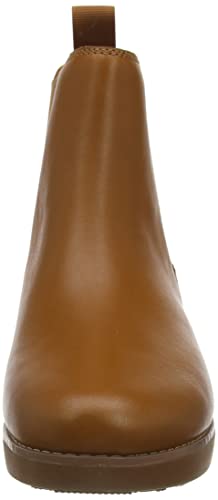 Fitflop sumi Chelsea Boot Waterproof Leather, Botas Estilo Mujer, Beige, 38 EU