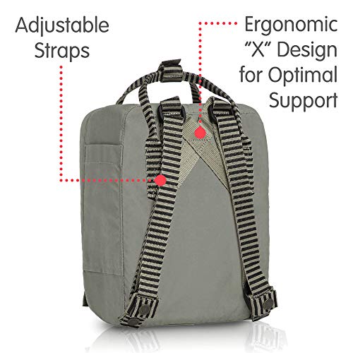 Fjällräven 23561, Mochila Unisex, Gris (Fog/Striped), 45 cm