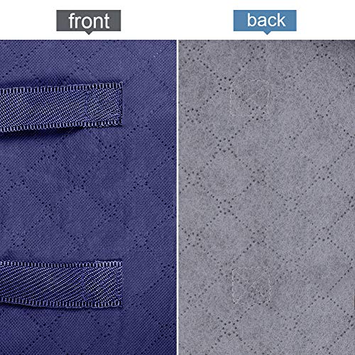 flintronic® Bolsa de Almacenamiento, 4PCS Bolsas Plegables de Ropa, Bolsas 84L con Cremallera a Prueba de Moho y Humedad para Ropa de Cama, Edredones, Mantas etc - Azul