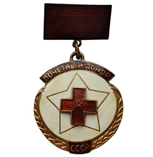 FMO Insignia de medalla militar, Medalla honoraria soviética de donante de sangre 1960, traje de vestir