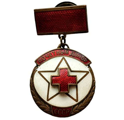 FMO Insignia de medalla militar, Premio de donante de sangre honorario soviético 1940, traje de vestir