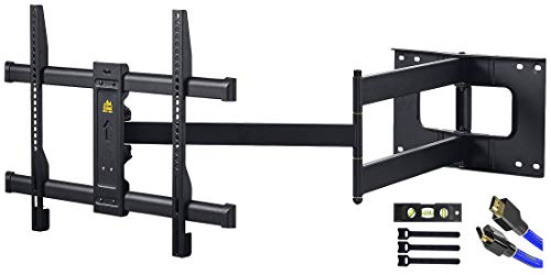 FORGING Mount Soporte de Pared para TV de Largo Alcance, Giratorio, inclinación, Soporte de TV con Brazo articulado de 109 cm, se Adapta a TV de 37 a 80 Pulgadas, soporta 50 kg,VESA 600x400mm