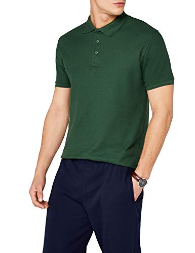 Fruit of the Loom 63-218-0, Polo para Hombre, Verde (Bottle Green), M