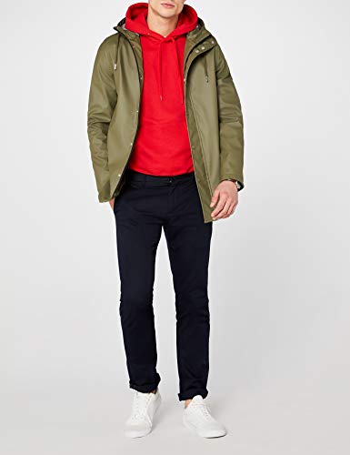 Fruit of the Loom SS026M, Sudadera con capucha y cremallera Para Hombre, Rojo (Red), Large