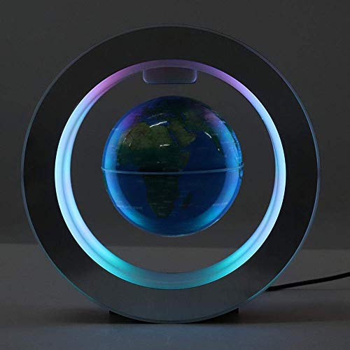 FTVOGUE Globo Flotante del Mapa del Mundo de la levitación magnética del Globo con la decoración Ligera del LED para los Ornamentos del Regalo (EU 220V)