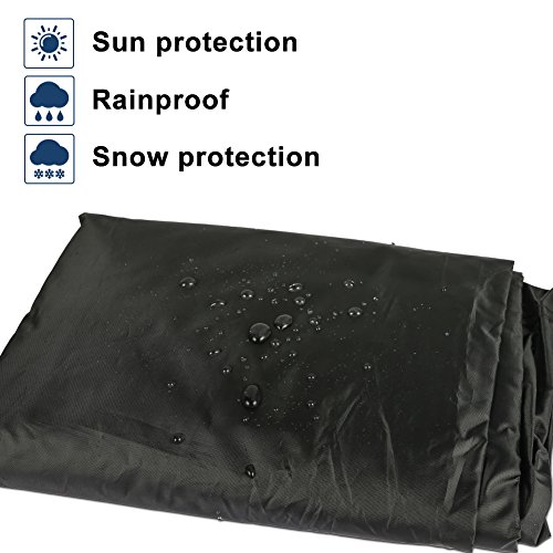 Funda para Barbacoa, Impermeable Cubierta de Barbacoa, Cubierta BBQ de Parrilla 420D Oxford Protector, Protector para Barbacoa Anti-Viento/UV/Anti-Polvo/Humedad, Resistente al Desgarro - 145x61x117cm