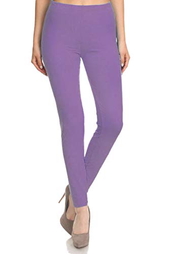 FUNGO Leggings Mujer Largo Deportivas Leggins Yoga Pantalones Para Mujer fd (46, Lila)