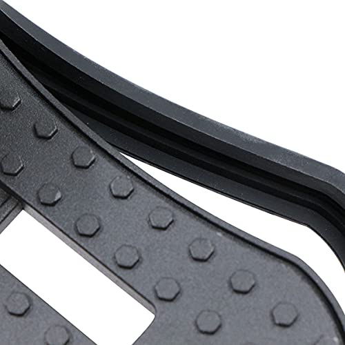 fuxunamz Peldaño Puerta Coche Plegable Automóvil - Estribo de Aluminio y Silicona, Escalera de pie de Coche Mini con Cabeza de Martillo de Seguridad, sin complicaciones para Subir al Techo, Negro