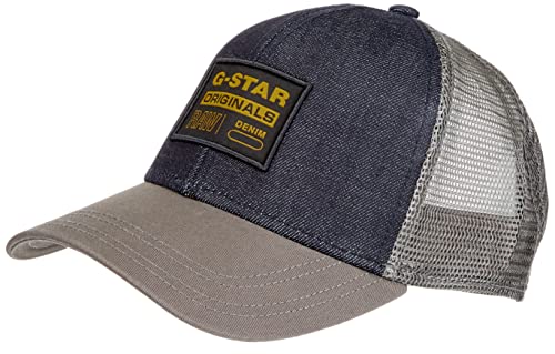 G-STAR RAW, hombres Gorra de rejilla Denim Embro Baseball, Azul (raw denim B988-1), PC