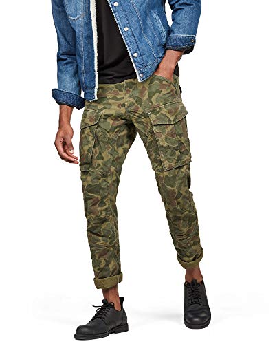 G-Star Raw Rovic 3D Straight Tapered Trousers Pantalones, Verde (Sage/Battle Green Ao A954-A055), W32/L36 (Talla del Fabricante: 32W/ 36L) para Hombre