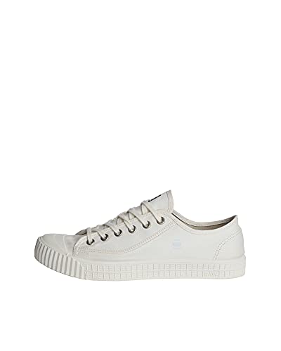 G-STAR RAW Rovulc Denim Low Sneakers, Zapatillas Hombre, Blanco (White (White 110) 110), 41 EU