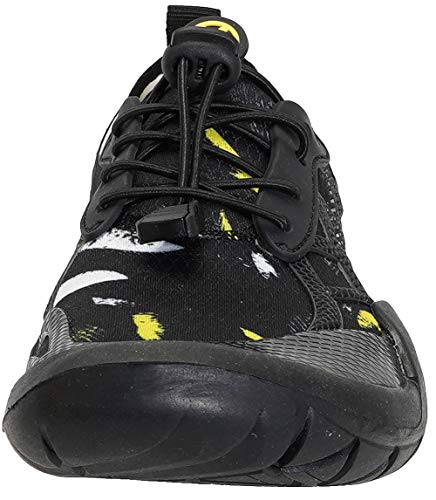 Gaatpot Escarpines de Surf para Mujer Hombre Zapatos de Playa Zapatos de Agua Barefoot Deporte Secado Rápido Yoga Aptitud Aire Libre Negro 42EU