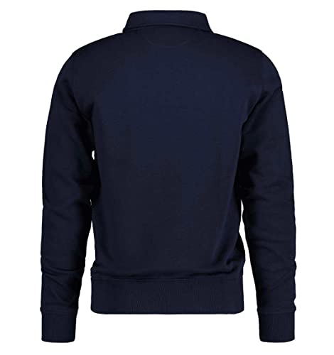 GANT Original Half Zip Sweat Sudadera, Azul Noche, XL para Hombre