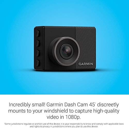 Garmin Dash Cam 45 1080p cámara GPS, negro/gris (reacondicionado)