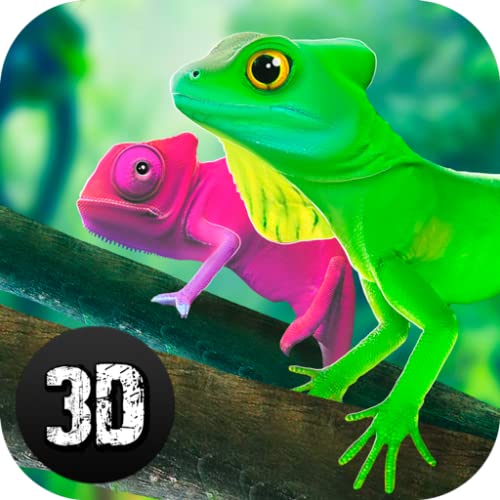 Gecko Lizards Against Colossal Comodo Dragon: Online Reptile Clan PvP Game simulator