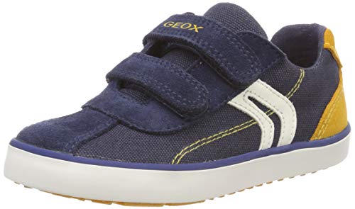 Geox B Kilwi Boy G, Zapatillas Bebé-Niños, Navy/Dk Yellow C4229, 20 EU