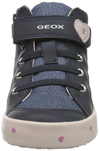 Geox B KILWI GIRL G Zapatillas Bebé-Niñas, Azul (Navy/Pink C0694), 20 EU