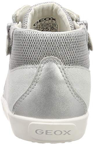 Geox B KILWI GIRL G Zapatillas Bebé-Niñas, Plateado (Silver C1007), 20 EU