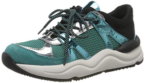 Geox D TOPAZIO A, Zapatillas Mujer, Turquesa (Turquoise C4015), 36 EU