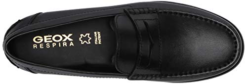 Geox U NEW DAMON B Mocasines Hombre, Negro (Black), 42 EU