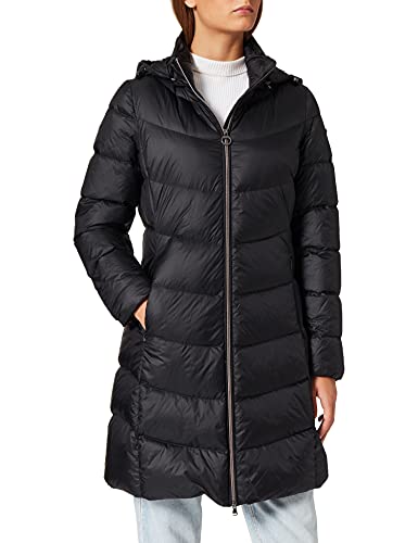 Geox W ADRYA Capa De Pluma Mujer, Negro (Black), 42