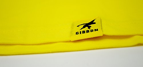 Gibbon Slacklines T-Shirt Boys - Camiseta de Fitness para niño, Color Amarillo, Talla XL