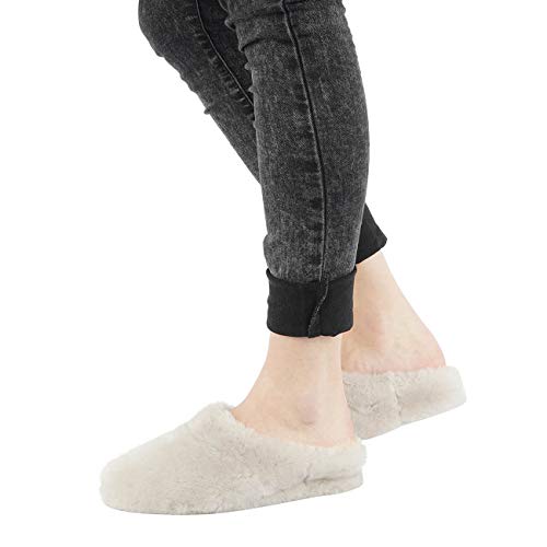 Giesswein Gerolding Pantuflas, Mujer, Blanco (Perle 378), 41 EU