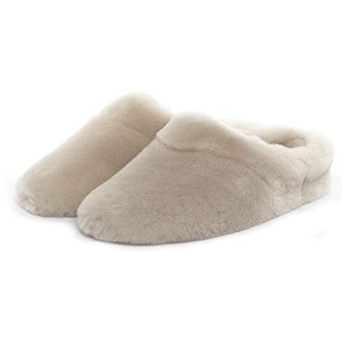 Giesswein Gerolding Pantuflas, Mujer, Blanco (Perle 378), 41 EU