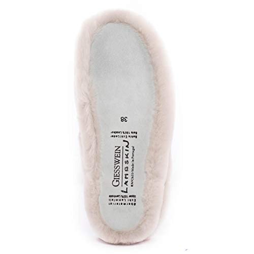 Giesswein Gerolding Pantuflas, Mujer, Blanco (Perle 378), 41 EU