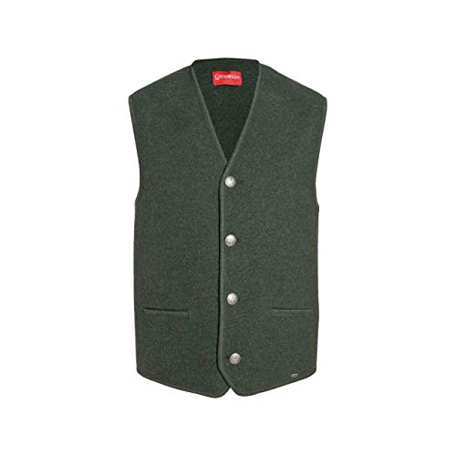 GIESSWEIN Gilet Achim Chaleco Regional, Verde (Lodenmelé 422), X-Large para Hombre