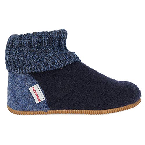 Giesswein Wildpoldsried Kids, Botas de Estar por casa Unisex niños, Azul (Ocean 588), 24 EU