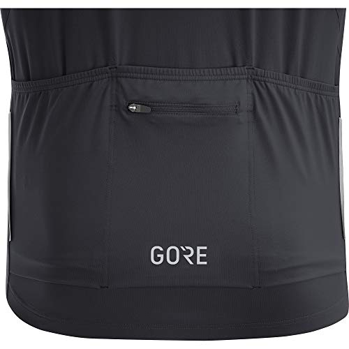 GORE WEAR C5 Maillot de manga corta para hombre, M, negro/blanco