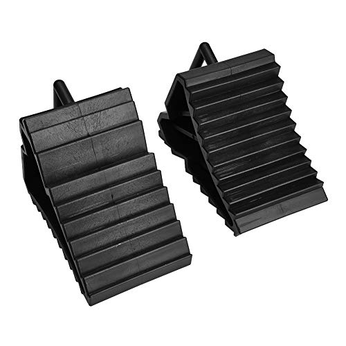 Gorgeri Tire Slip Stopper, 2pcs ABS Plastic Car Anti-slip Block Tire Slip Stopper Bloque de alineación de ruedas (Negro)