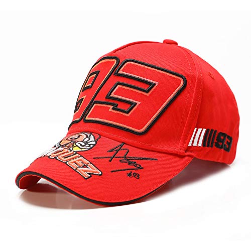 Gorra de Marquez 93 Moto GP Honda HRC 2018 (Rojo)