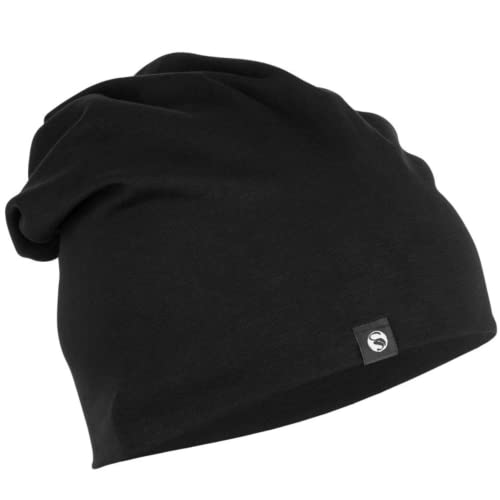 GORRO NEGRO de Algodón para Hombre o Mujer | Accesorios para Deportes de Invierno | Complemento de Abrigo ideal para Senderismo Nieve Esquiar y Running | Gorros Térmicos Unisex de Talla Única