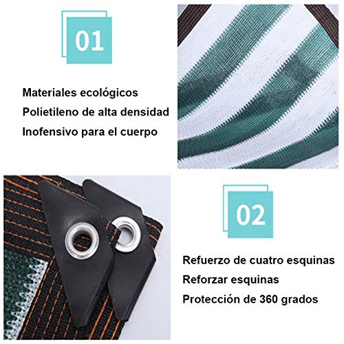 GYiYi Redes de Sombra encriptadas, Velas de Sombra en el Techo de la Villa, toldos de balcón Privado con tasa de Sombra del 90%, Redes de protección de Plantas y Flores