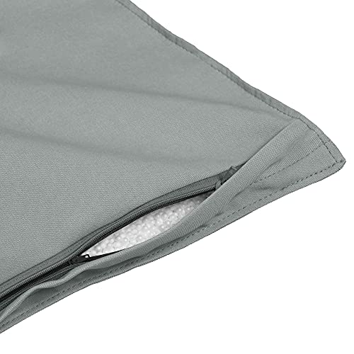 HAPPERS Big Puff Toldotex Impermeable para Exterior o Interior Gris