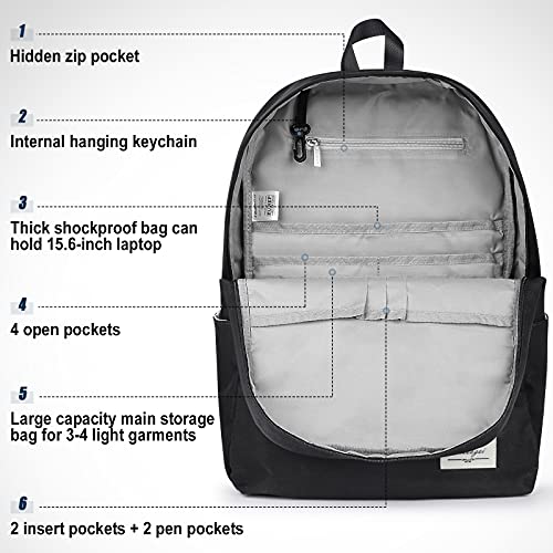 HASAGEI Mochila Escolares Unisex y de Clásica Ocio Impermeable Ligera y Resistente Mujeres del Ordenador Portátil Mochila Escolar Vuelta al Cole