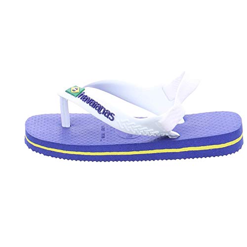 Havaianas Brasil Logo II, Chanclas, para Unisex niños, Azul Marino, 25/26 EU