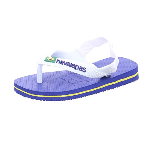 Havaianas Brasil Logo II, Chanclas, para Unisex niños, Azul Marino, 25/26 EU