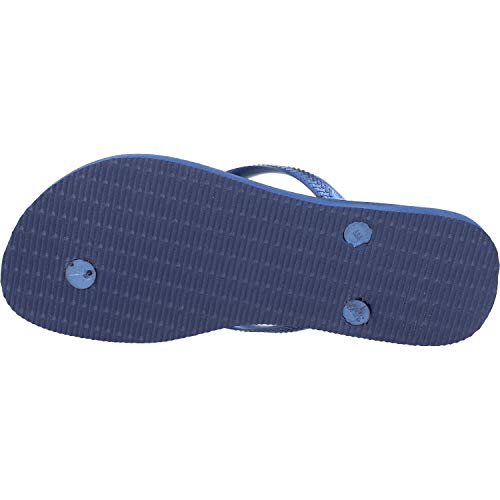 Havaianas Slim Organic, Chanclas, para Mujer, Azul Marino / Azul Marino Metálico, 33/34 EU