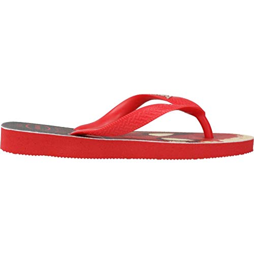 Havaianas Top Marvel, Chanclas, para Unisex adulto, Rojo Rubí, 33/34 EU