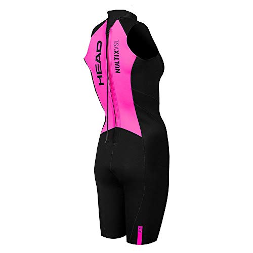 Head Multix Vsl 2, 5 Shorty Wetsuit Lady Traje Neopreno, Mujer, Black-Pink, XL