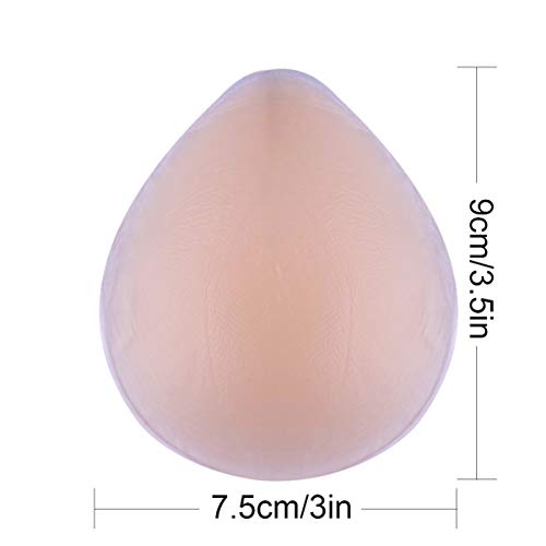 HEALLILY 1 pieza Insertos de Gel de Bikini Almohadilla de Sujetador de Silicona Triángulo Impermeable Empuje Hacia Arriba Almohadillas de Mama Mejora para Traje de Baño Empanadas Talla S(1 pieza)