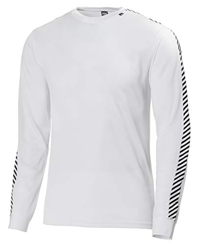 Helly Hansen HH LIFA Stripe Crew Ropa Interior, Hombre, Blanco, 2XL