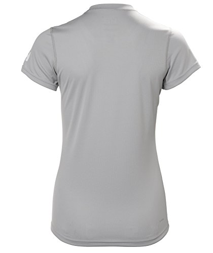 Helly Hansen HH Tech tee Camiseta Deportiva Manga Corto, Mujer, Gris (Light Grey), XS